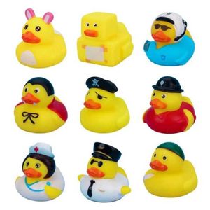 Baby Bath Toys Rubber Duck 25pcs Enfants Bath Toys Assortiment canard bébé bain jouet