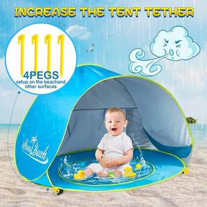 Bébé plage tente ombre Protection UV abri solaire infantile jouets de plein air piscine maison plage tente jouets pour enfants enfants 240113