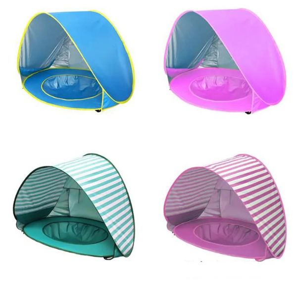 Baby Beach Tent Uvprotecting Sunshelter avec une piscine Kids Pop Up Portable Shade UV Protection Shelter Soleil 240402