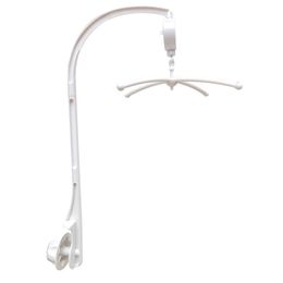 Porte-jouet cloche de lit pour bébé 66CM, berceau né pour 0 à 12 mois, boîte à musique Mobile, support de bras, hochets blancs 220216