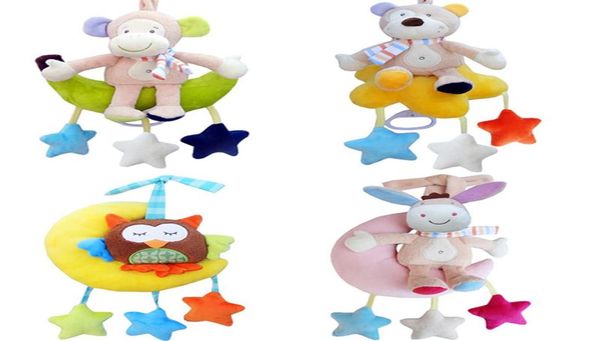 Campana para cama de bebé, Animal de peluche, juguete para niños, anillo musical para tirar, colgante para cochecito de bebé, Toy4349927