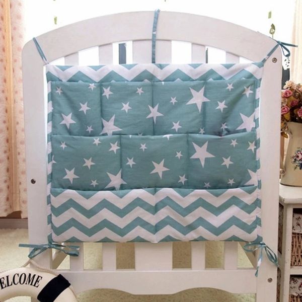 Baby Bed Hanging Rangement Sac Born Born Criber Organizer Pocker Pocket pour la litière Nursery 5060cm 240418