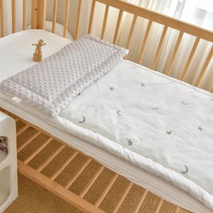 Linge de lit pour bébé, surmatelas, berceau, lit chaud et doux, Minky, ensemble de literie pour la maternelle, 240103