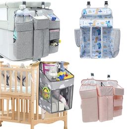 Organisateur de lit de bébé, sacs suspendus pour enfants nés, couches de berceau, soins de rangement, literie pour nourrissons, soins infirmiers 240322