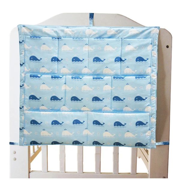 Ropa de cama para bebé Parachoques multifuncionales Ropa para dormir segura Organizador de cosas para pañales Juguetes Cuna suave Cama colgante Bolsa de almacenamiento 240103