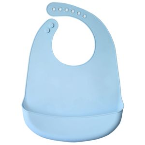 Babero de bebé impermeable para niños, babero de alimentación de bebé de silicona, paños de eructo ajustables para saliva