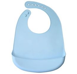 Babero para bebé impermeable para niños 039s babero de silicona para alimentación de bebé babero ajustable para saliva paños para eructar 7097274