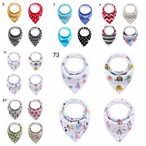 Bébé Bavoirs Infant Cartoon Burp Cloths INS Bandana Imperméable Coton Salive Serviettes Enfants Pinafore Dribble Triangle Écharpes Drool Bibs D6130