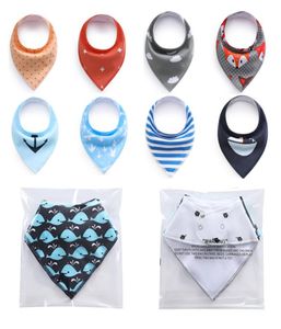 Baby Bibs triangle écharpe coton dessin animé enfant bandana bib babador dribble bibs nouveau-né slabber absorbant tissu9335251