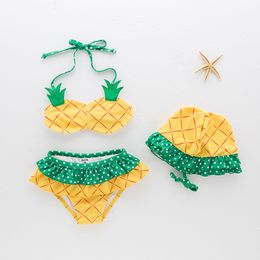 Baby Bikini MAINTURE POUR GIRLES 3 pièces Sexy Child Bikinis Set Toddler Children's Bathing Fssui