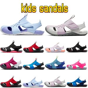 Baby zwart platform sandalen kinderen ontwerper schoenen zomer jongens meisjes neutrale kinderen n6uv#