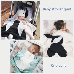 Couverture de bébé couverture en tricot de lapin couvertures pour bébé enveloppe de bébé