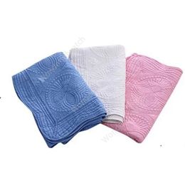 Couvertures pour bébé Quilt Pur Coton Brodé Enfants Couverture À Volants Minky Enfant Cadeau Swaddle Respirant Couvertures De Climatisation 120pcs Sea Ship DAW481