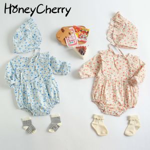 Bodys pour bébés Vêtements pour bébés Version coréenne des filles d'escalade de printemps et d'automne 210515
