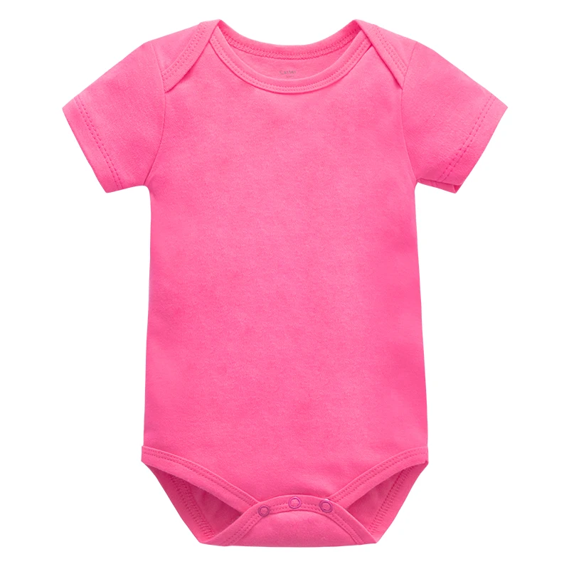 Baby Bodysuits Pasgeboren kleding Body Bebe korte mouw Solid color Summer Gloednieuwe baby jumpsuit Baby Girl Boys Deskled