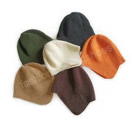 Bonnet bébé tricoté chapeaux pour enfants filles garçons Beanie couleur unie mode enfant en bas âge accessoires infantile chapeau enfants casquette 1-5Y
