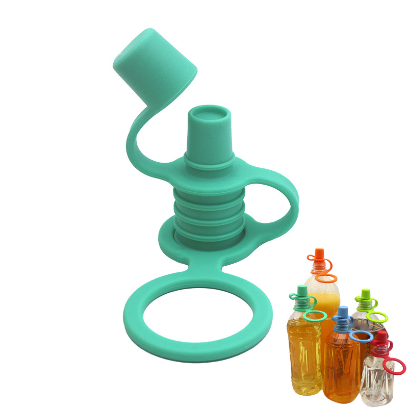 Beccuccio superiore per biberon Tappo per bottiglia d'acqua in silicone senza BPA Tappo per bottiglia antigoccia Sostituzione coperchio Sippy per bambini piccoli Protegge la bocca dei bambini