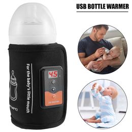 Babyflessenwarmer USB-voeding met instelbare verwarmingstemperatuur voor een diameter van minder dan 7 cm Melkwarmtehouder 231225