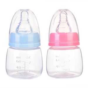 Biberons # 60ML Baby born Mini Biberon d'allaitement portable sans BPA Safe Infant Nursing Nipple Care Feeder Jus de fruits Bouteilles de lait 230606