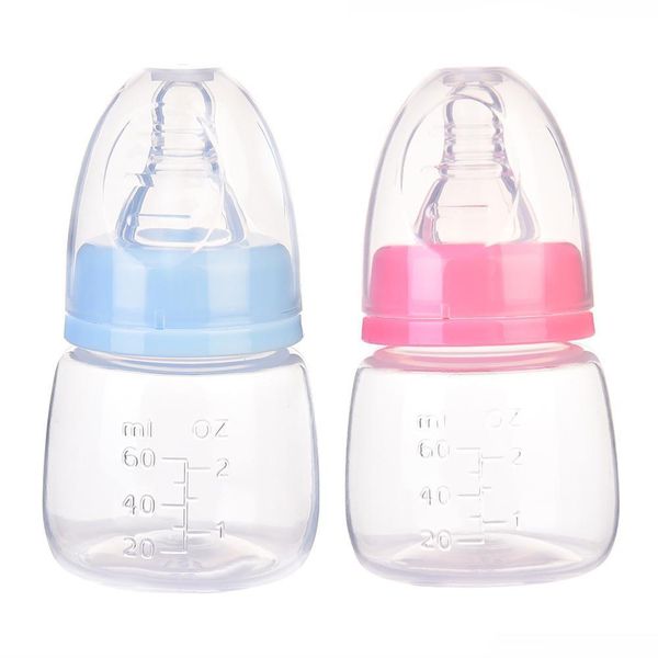 Biberons # 60ML Baby born Mini Biberon d'allaitement portable sans BPA Safe Infant Nursing Nipple Care Feeder Jus de fruits Bouteilles de lait 230606