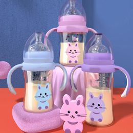 Biberons # Bouteilles d'eau de bande dessinée pour enfants biberons pour bébé né biberon de lait bébé accessoires tige de main pour bouteilles 231024