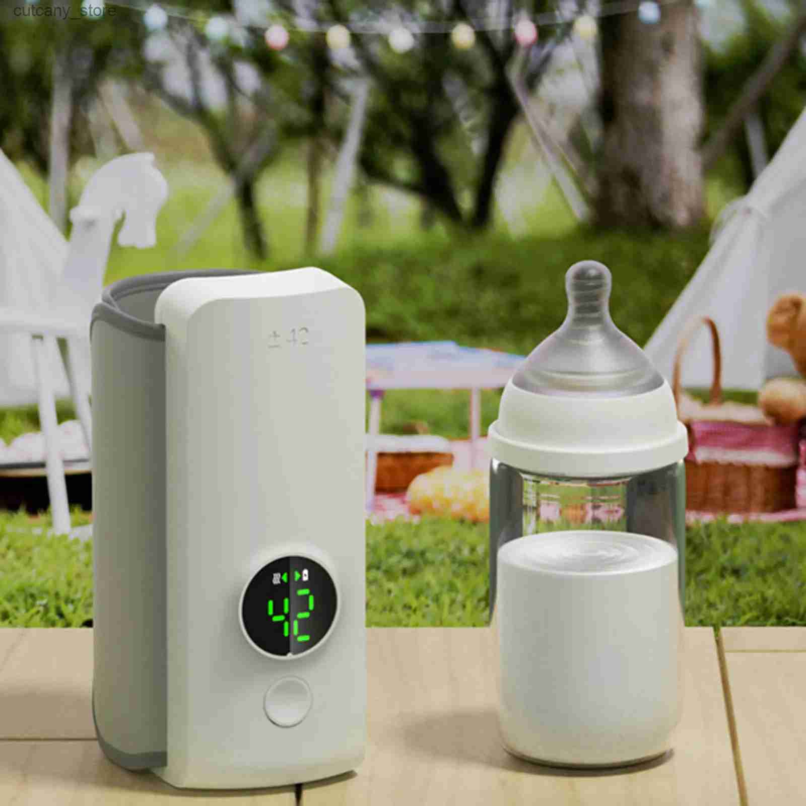 Garrafas de bebê # Carregamento Digital Robô Bebê Carregamento USB Quente para Piquenique Acampamento L240327