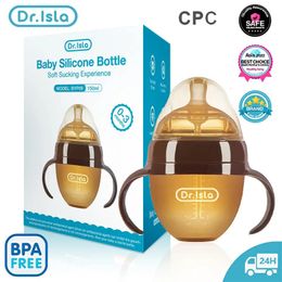 Babyflessen # Drisla siliconen fles Nano zilver antibacterieel spenen antistiknippel 150 ml 250 ml BPA-vrij 231020
