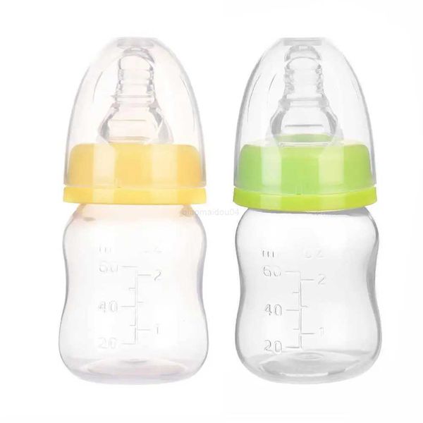 Biberones # Bebé infantil Mini biberón de alimentación portátil Sin BPA Seguro para niños recién nacidos Cuidado de enfermería Alimentador Jugo de frutas Botellas de leche 60MLL20310/7