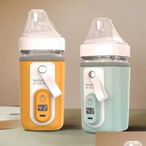 Baby Flessen # Usb Opladen Flessenwarmer Zak Insation Er Verwarming Voor Warm Water Baby Draagbare Baby Reizen Accessoires 220512 Drop Dhe1V