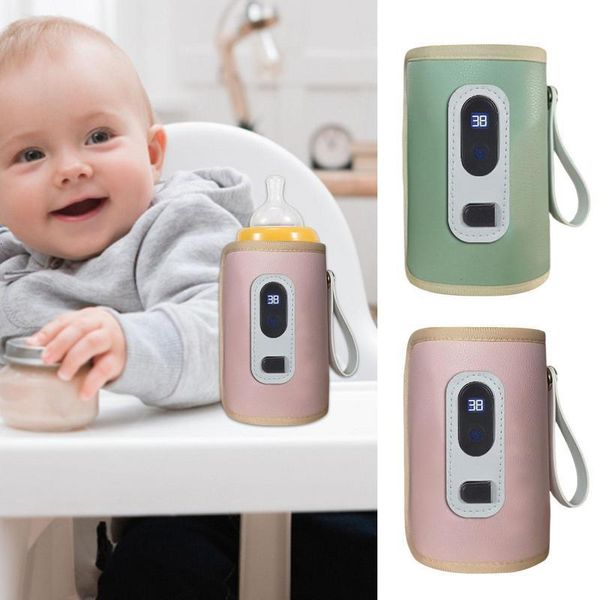 Bouteilles de bébé # USB Chargement de lait de lait de bouteille chauffante chauffante couvercle de chauffage à eau chaude accessoires de voyage en plein air à eau chaude 230728