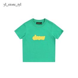 Baby Boy Clothing Dibuja para niños Camiseta para niños pequeños Dibujo de algodón Retro Smiley Face Alphabet Diseñador de niños Simple Simple Short Manga Diseñadora Camiseta para niños 3730