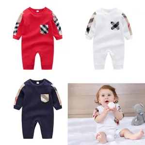 Vêtements pour bébé garçon, barboteuse en coton à manches longues, body pour bébé, vêtements pour enfants, combinaison à la mode pour fille