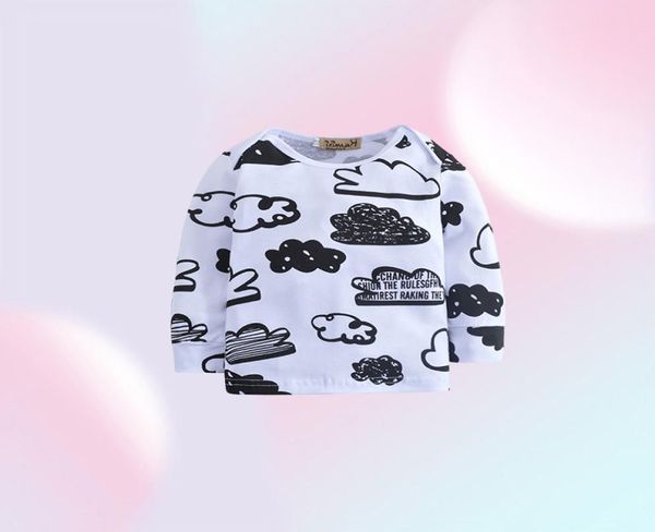 Conjunto de ropa de bebé de bebé Autumn Style recién nacido Infantil Cloud Top Pants Horno recién nacido Baby Birs Birs Birds Traje de ropa para niños C06780016