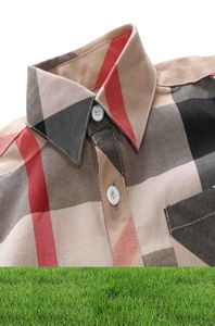 Baby boy kraag peuter shirt vaste katoenen tops nieuwe blouse shirts met korte mouwen voor jongens1592271