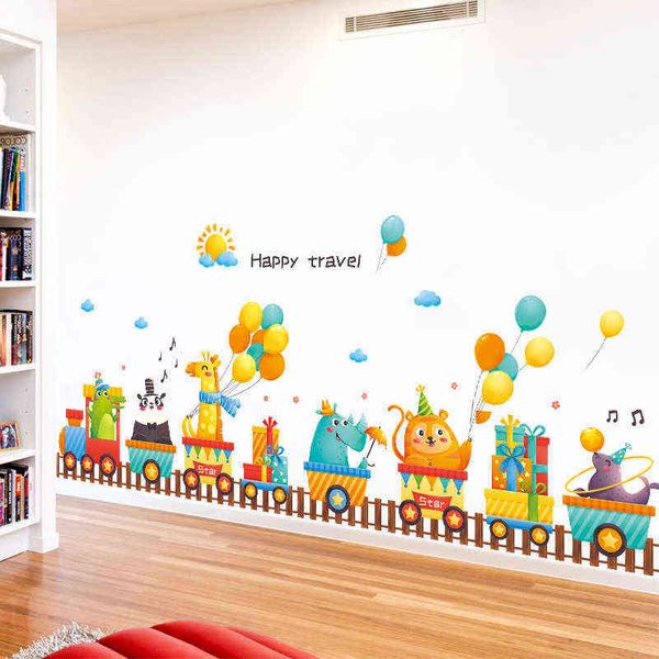 Baby Boy Infant Child Kids Wallpaper Sticker para la pared de la habitación de los niños Dormitorio Vinilo decorativo Decoración 211112