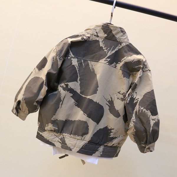 Baby garçon veste épaisse enfant brise-vent camouflage manteau d'automne printemps hiver baby-zipper qui suinte chaqueta vêtements 2-13 ans