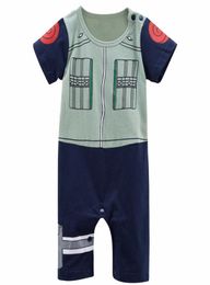 Baby Boy Kakashi Funny Costume Infant Party Cosplay PlaySuit Toddler Cute Cartoon Cotton Jumps Cost Halloween Cosplay Cos8461795