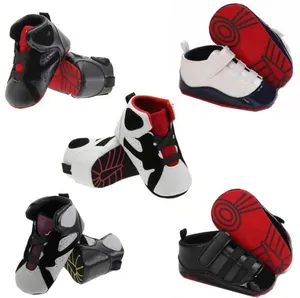 Babyjongen schoenen pasgeboren wieg schoenen eerste wandelaars kinderen peuters zachte zool anti-slip zolen casual sneakers 0- 33