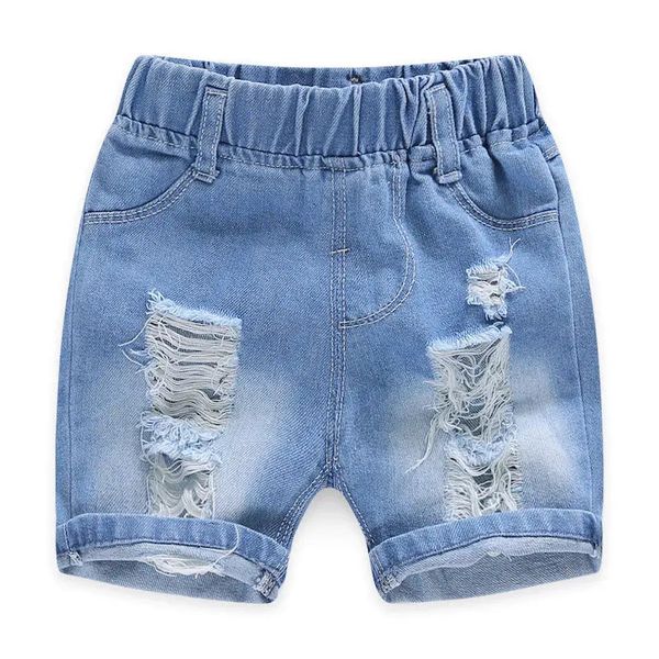 Baby Boy Shorts Jeans Summer Boys Printing Denim Cotton Casual Kids Pantalon pour enfants Pantal