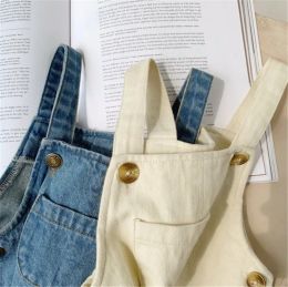 Baby Boy Denim Solid Denim Covers Jean Bab Bib Pants Infant Sumpsuit Clothing para niños