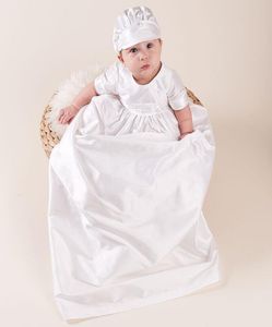 Baby Boys 2 Pieces Baptême tenue Baptême blanc baptême Suit des vêtements de coton nouveau-né