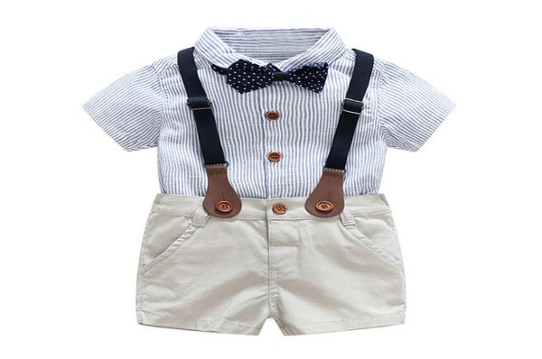 Baby Boys Vêtements pour l'été 1 2 3 ans Robe de mariée Handsome Boy Clothing Set9621215