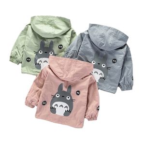 Bebé niños abrigos dibujos animados Totoro sudaderas con capucha chaqueta para niño otoño niños sudadera encantadora rompevientos niños ropa exterior 211011