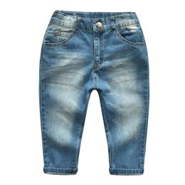 Baby jongens katoenen jeans broek kinderen lente herfst dunnere denim causale broeken kinderen kleding voor 2-7 jaar oud 230223