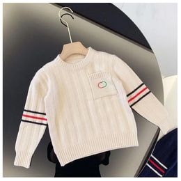 Bebés y niños Diseñador Prendas de punto Tops Niños Suéteres clásicos Otoño Invierno Sudaderas Suéter para niños Ropa de puente Ropa unisex 01