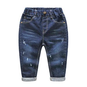 Bébés garçons filles trous cassés jeans déchirés printemps automne automne pantalons en denim pour enfants pantalons pour enfants taille de détail 2 3 4 5 6 ans G1220