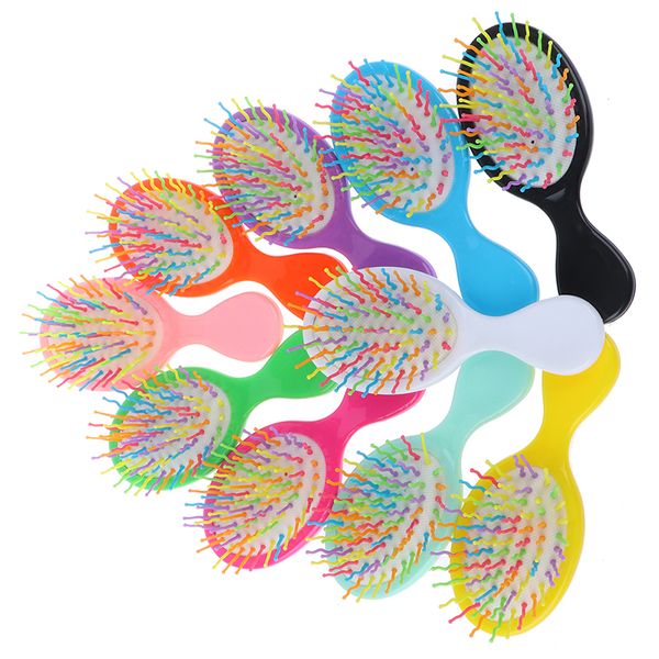 Peigne à cheveux en plastique pour bébés garçons et filles, brosse à cheveux Portable pour enfants, antistatique, peigne de massage de tête confortable