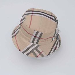 Baby Boys Biños Pure Algodón de algodón Pure Summer Baby Sun Sol Casual Round Top Browmed Fisherman Bucket Bucket Capache a prueba de sol Spring CSD2404208