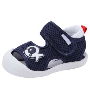 Baby garçons filles sandales en caoutchouc semelles non glissées à fond doux Velcro Toddler chaussures l2405