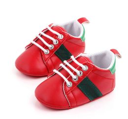 Baby Boys Biends Zapatos First Walker Anti-Skid Sofle Sole Shoes Kids Baby Snakers 0-18 meses